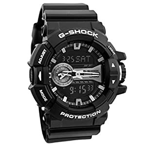 カシオ G-Shock GA400GB-1A メンズ用腕時計 ブラックおよびシルバー調文字盤 クオーツ(中古品)