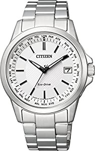 [シチズン]CITIZEN 腕時計 エコ・ドライブ電波 ダイレクトフライト 針表示式 ペアモデル CB1090-59A メンズ(中古品)