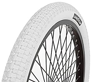 グッドイヤーBMXタイヤ、ホワイト、20%ダブルクォーテ%X2.125 / 2.125(中古品)