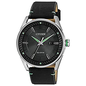 メンズドライブ Citizen製腕時計 Eco-Drive CTO ブラックレザーストラップ BM6980&ndash;08E(中古品)