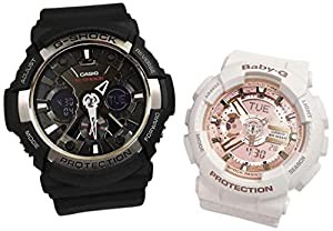 カシオCASIO 腕時計 G-SHOCK ペアウォッチ 純正ペアケース入り ジーショック&ベビージー 2本セット GA-200-1AJF BA-110-7A1JF(中