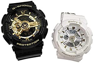 カシオ CASIO 腕時計 G-SHOCK&BABY-G ペアウォッチ 純正ペアケース入り ペア腕時計 ジーショック&ベビージー ブラック×ゴールド