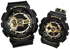 カシオCASIO 腕時計 G-SHOCK&BABY-G ペアウォッチ 恋人たちのGショックペア 純正ペアケース入り ジーショック&ベビージー ブラッ