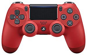 【純正品】ワイヤレスコントローラー (DUALSHOCK 4) マグマ・レッド (CUH-ZCT2J11)(中古品)