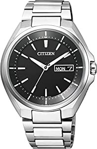 [シチズン]CITIZEN 腕時計 ATTESA アテッサ Eco-Drive エコ・ドライブ 電波時計 デイデイト表示 AT6050-54E メンズ(中古品)