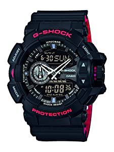 Casio ga-400hr-1aerメンズG - ShockワールドタイムブラックCombi Watch(中古品)