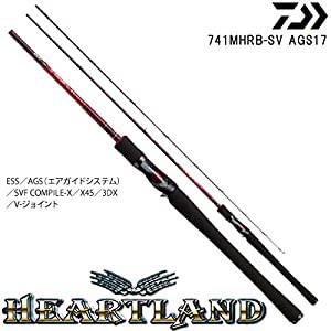 ダイワ(DAIWA) バスロッド ハートランド 741MHRB-SV AGS17 釣り竿(中古品)