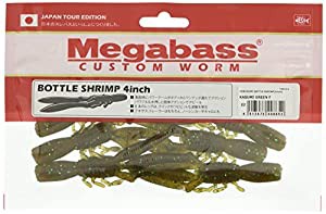 メガバス(Megabass) ワーム ワーム 本仕込 BOTTLE SHRIMP(ボトルシュリンプ)(4inch) カスミグリーンF 38409(中古品)