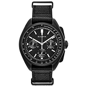 Bulova Lunar Pilot 98A186 腕時計 特別版 クロノグラフ レザー(中古品)