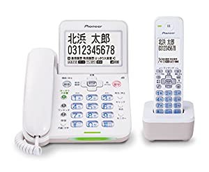 パイオニア デジタルコードレス電話機 子機1台付 ホワイト TF-SA75S(W)(中古品)