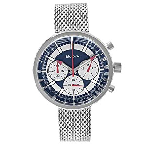 Bulova メンズ クォーツウォッチ ステンレススチールストラップ シルバー 20 (モデル:96K101)(中古品)