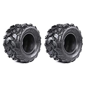 ZXTDR 2ピース 18x9.50-8インチ リアチューブレスタイヤ ATV クアッドゴーカート用(中古品)