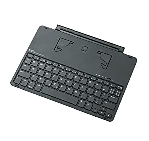 エレコム キーボード Bluetooth iPad9.7用 磁石フラップ型 オートスリープ対応 スタンド付 シルバー TK-FBP068ISV4(中古品)