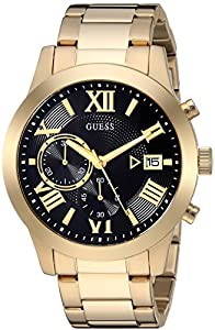 GUESS メンズ ステンレススチール 2トーン カジュアル 腕時計 NS ゴールド(中古品)