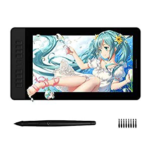 GAOMON液タブ PD1560 15.6インチ 液晶ペンタブレット 8192筆圧レベル充電ペン IPS フルHD 色域NTSCカバー率72% スタンド付き イ 