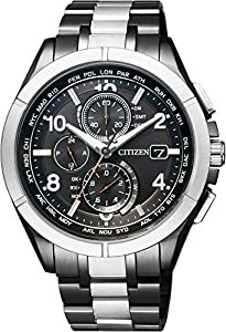 [シチズン]CITIZEN 腕時計 ATTESA アテッサ エコ・ドライブ電波時計 30周年記念限定モデル AT8165-51E メンズ(中古品)