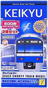 バンダイ Bトレインショーティー 京急600形 KEIKYU BLUE SKY TRAIN 2両セット プラットホーム付 HGフレーム(中古品)