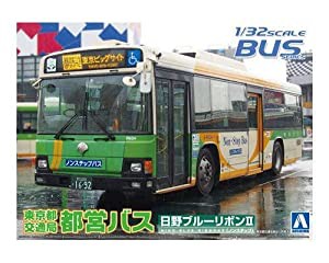 青島文化教材社 1/32 バス No.1 東京都交通局バス 日野ブルーリボン2 プラモデル(中古品)