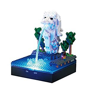 ナノブロック 光ファイバーLED + マーライオン NBH_158(中古品)