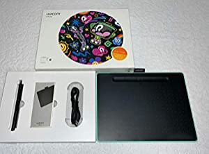 WACOM ペンタブレット（ピスタチオグリーン）Wacom Intuos Medium ワイヤレス CTL-6100WL/E0(中古品)