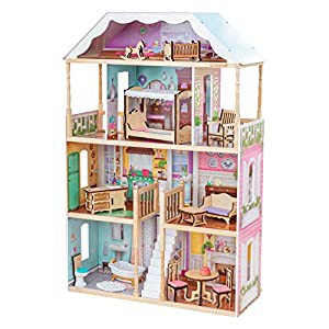 KidKraft Charlotte クラシック木製ドールハウス EZ Kraft Assembly? 14ピースアクセサリーセット 12インチ人形用 対象年齢3歳以