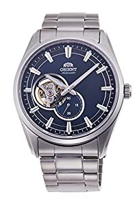 [オリエント時計] 腕時計 コンテンポラリー セミスケルトン 小秒 機械式(手巻付) ネイビー RN-AR0002L メンズ(中古品)