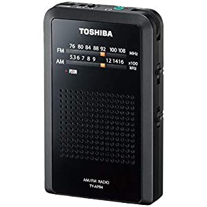 東芝 ワイドFM/AMラジオポケットラジオ TY-APR4-K(中古品)