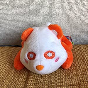 AAA え?パンダ くったり パスケース ぬいぐるみ オレンジ(中古品)