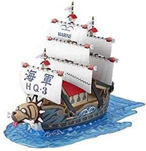 ワンピース 偉大なる船(グランドシップ)コレクション 海軍軍艦 (From TV animation ONE PIECE) 色分け済みプラモデル(中古品)