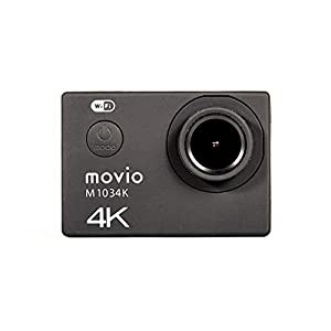 movio ウェアラブルカメラ WiFi機能搭載 4K Ultra HD アクションカメラ M1034K(中古品)