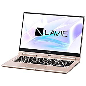 NEC 13.3型ノートパソコン　LAVIE Hybrid ZERO HZ750/LAシリーズ　フレアゴールドLAVIE 2018年 秋冬モデル PC-HZ750LAG(中古品)