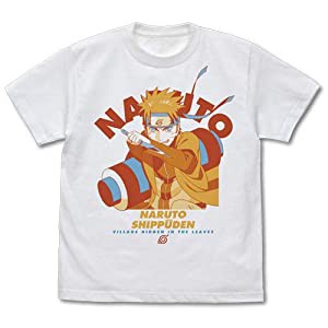 コスパ NARUTO -ナルト- 疾風伝 うずまきナルト Tシャツ WHITE Lサイズ(中古品)