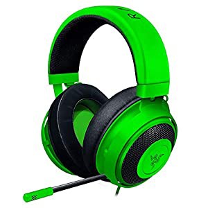 Razer Kraken Green ゲーミングヘッドセット + THX USBオーディオコントローラー 3.5mm/USB 7.1 立体音響対応 PC 冷却パッド 【 