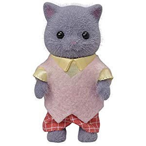 シルバニアファミリー 人形 ペルシャネコのお父さん ニ-103(中古品)