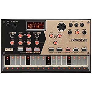 KORG デジタル パーカッション シンセサイザー volca drum リズムマシン スピーカー内蔵 ヘッドフォン使用可 どこでも使えるコン