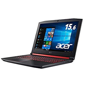 AcerゲーミングノートPC Nitro 5 AN515-52-F76Z Core i7 16GB 256GB SSD+2TB HDD GTX1050Ti ドライブ無 15.6型 Windows 10(中古 