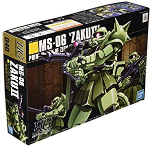 HGUC 機動戦士ガンダム MS-06 量産型ザク 1/144スケール 色分け済みプラモデル(中古品)