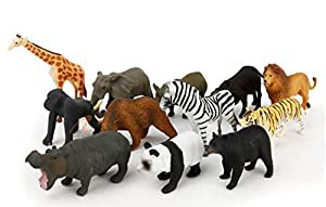 動物 模型 モデル フィギュア 野生動物 おもちゃ ミニ 子供 教育認知 プラスチック 人気動物 アニマル 動物園 誕生日 プレゼント