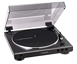 オーディオテクニカ フルオートレコードプレーヤー ダークガンメタリック AT-LP60X DGM(中古品)