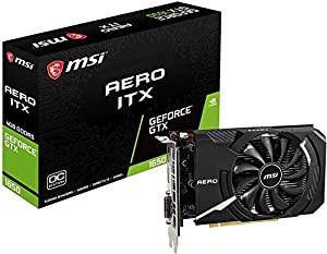 MSI GeForce GTX 1650 AERO ITX 4G OC グラフィックスボード VD6936(中古品)