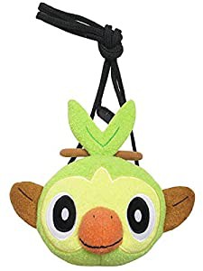 ポケットモンスター ぬいぐるみ雑貨シリーズ　がまぐちポシェット　サルノリ（フェイス） ぬいぐるみ 高さ17cm(中古品)