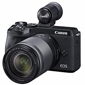 Canon ミラーレス一眼カメラ EOS M6 Mark II EF-M18-150 IS STM レンズ EVFキット ブラック EOSM6MK2BK-18150ISEVFK(中古品)