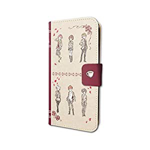 絶対階級学園 01 集合デザイン グラフアート 手帳型スマホケース iPhone6 6s 7 8兼用(中古品)