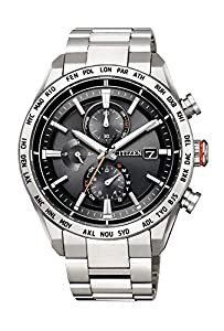 [シチズン] 腕時計 アテッサ Eco-Drive エコ・ドライブ電波時計 ダイレクトフライト ACT Line AT8181-63E メンズ シルバー(中古 