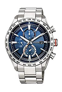 [シチズン] 腕時計 アテッサ Eco-Drive エコ・ドライブ電波時計 ダイレクトフライト ACT Line AT8181-63L メンズ シルバー(中古 