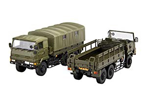 フジミ模型 1/72 ミリタリーシリーズNo.22 陸上自衛隊 3 1/2tトラック (2両セット) プラモデル ML22(中古品)