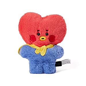 BT21 ベビーシリーズ TATA キャラクター キュート ぬいぐるみ 動物 おもちゃ フィギュア 人形 7.9インチ レッド/ブルー(中古品)