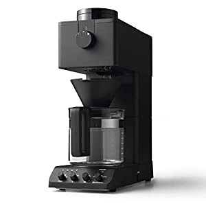 ツインバード 全自動コーヒーメーカー ミル付き 臼式 6杯用 蒸らし 湯温調節 ブラック CM-D465B(中古品)