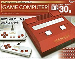 GAME COMPUTER NEO 2nd ゲーム コンピューター ネオ セカンド FC互換ゲーム機 ソフトがなくても遊べる 内蔵ゲーム 30種類 赤 レ 