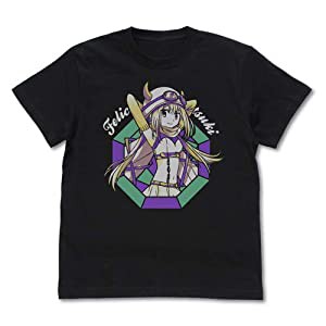 コスパ TVアニメ マギレコ 深月フェリシア Tシャツ BLACK Mサイズ(中古品)